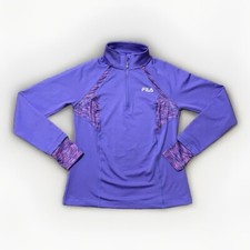 Fila Sport Running Womens Purple Long Sleeve Activewear Jacket S