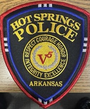 Vintage Hot Springs, AR Police Dept. Patch
