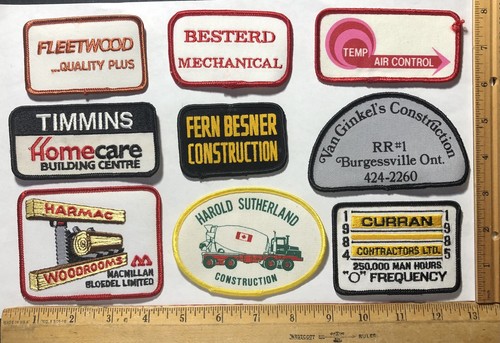 Vintage Mix Lot 50 Patches Construction Trucking Building Business Advertising - Picture 3 of 7