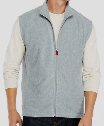 Chaleco de lana 2XL para hombre gris con cremallera frontal sangre de silla NUEVO bolsillos cálidos suaves XXL - Imagen 1 de 3