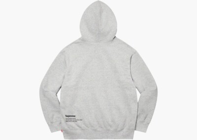 トップス Supreme Collage grid hooded heather grey NEW NWT Supreme Collage Grid Hooded Heather Gray Men Small