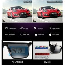 DUBERY Men Women Polarized Sport Sunglasses Square Driving Fishing Glasses UV400 12