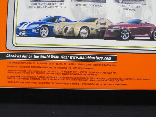 Matchbox Premiere Collection Chrysler Corp Heritage Design Plymouth Prowler - Picture 6 of 9