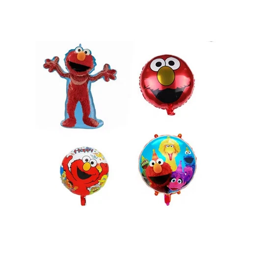 Ballon Géant Elmo Sesame Street 54 Pouces (137 Cm) - En Foil, Glisse Sur Le Sol - Neuf
