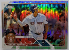 ⚾2023 Topps Chrome Baseball Rafael Devers Base Refractor #206 Boston Red Sox⚾