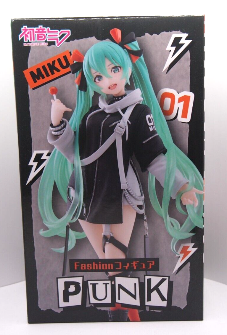 Hatsune Miku Fashion Figure Punk Ver. 7.2in TAITO | eBay