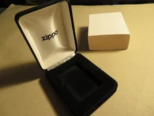 ZIPPO LIGHTER  NEW  EMPTY FLIP UP DISPLAY CASE  BLACK VELVET / FELT GIFT BOX