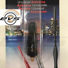 Antenna Auto Nera Nuova Lancia DELTA Base Rettangolare Corta 6cm Simoni Racing
