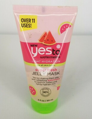 Yes To Watermelon Light Hydration Super Fresh Jelly Mask for All Skin Types 3 oz