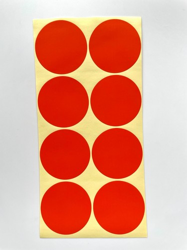50mm 8 Dots Round Colour Sticker Dots Adhesive Labels Circular Spot Scrapbooking - Picture 29 of 41