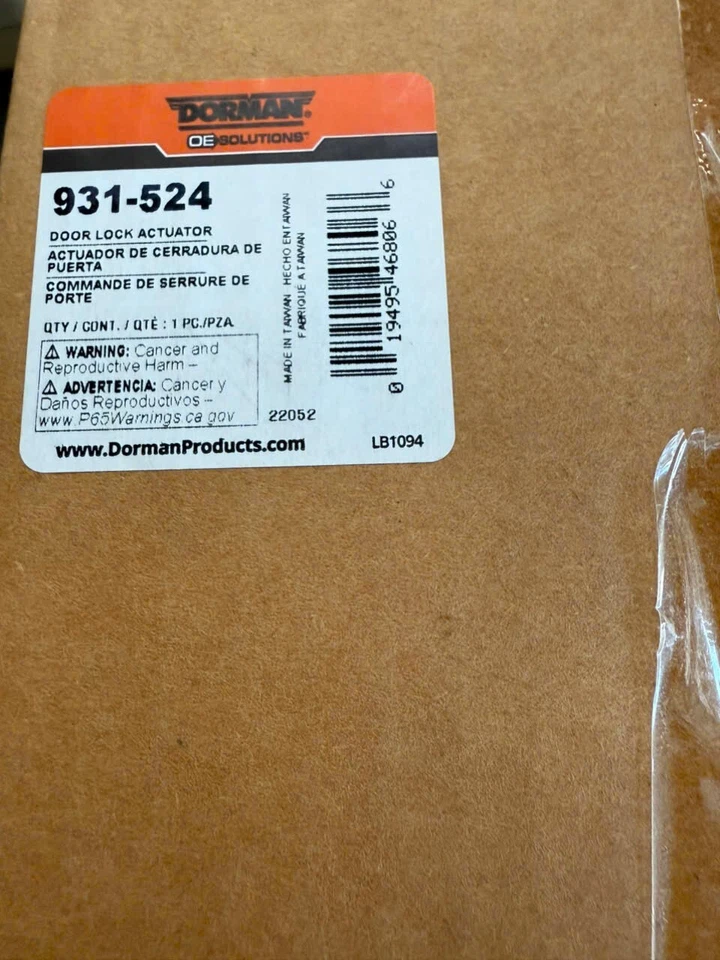 Actuador de cerradura de puerta 931-524 Dorman lado izquierdo conductor trasero para VW mano Passat Golf Foto 2 de 2