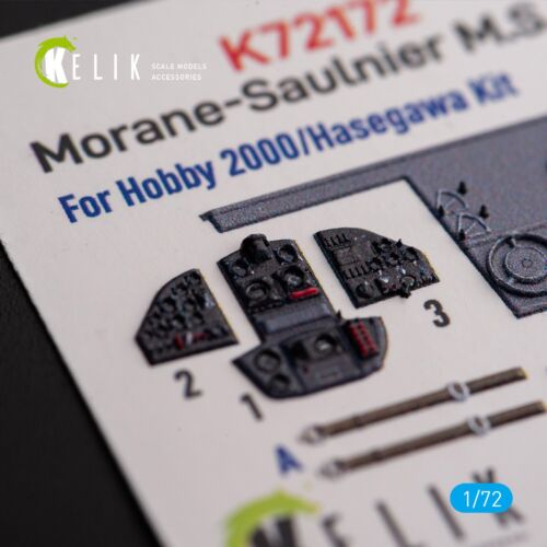 Morane-Saulnier M.S.406 Decalcomanie 3D per Hobby 2000/Hasegawa model kit 1:72 K72172 - Foto 2 di 6