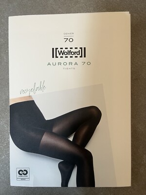 COOL, da NEU & OVP: Wolford AURORA 70 TIGHTS! OPAQUE und SUPERSOFT! Gr. XS Black