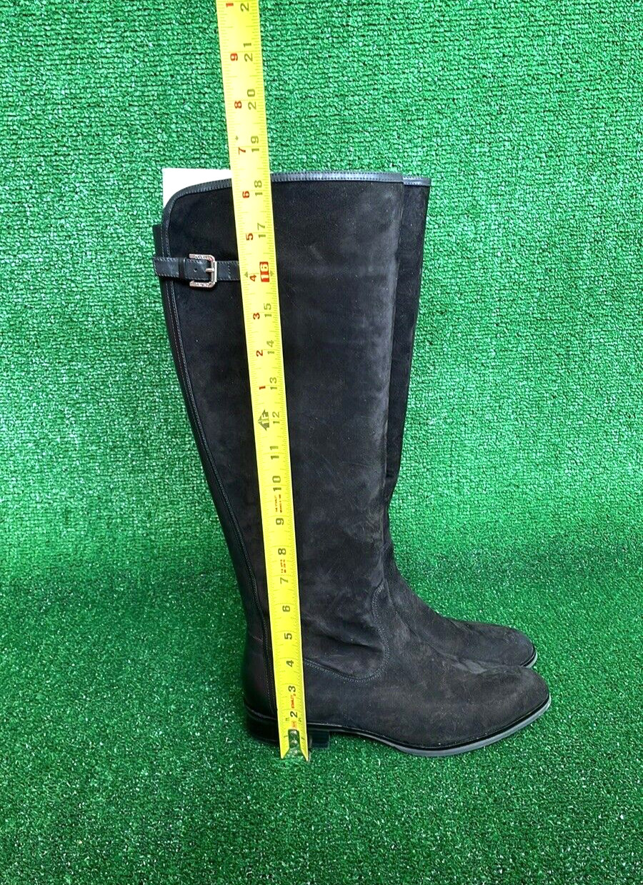 Women's Ivanka Trump Black Suede and Leather 'Larissa' Boots SZ 8.5M NWT image 4