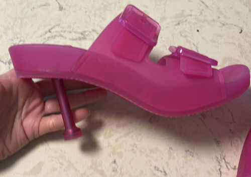Balenciaga Mallorca Slides Sandals Slippers Pink US 7 , EU 37 - Picture 3 of 6