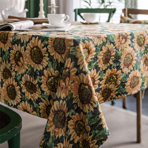 Rectangle Tablecloth Table Cover Cloth Tabletop For Kitchen Dining Home Decor - Picture 27 of 118