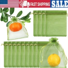 Grape Protection Bags Fruit Vegetable Mesh Drawstring Bag Anti Insect Waterproof