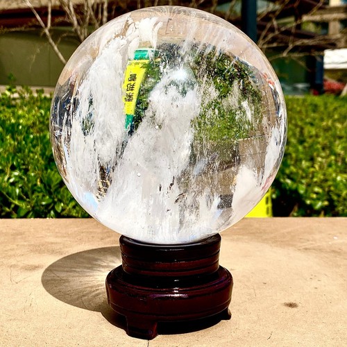 9.75LB Clear melting Quartz sphere Quartz White Crystal ball Healing - 第 6/14 張圖片