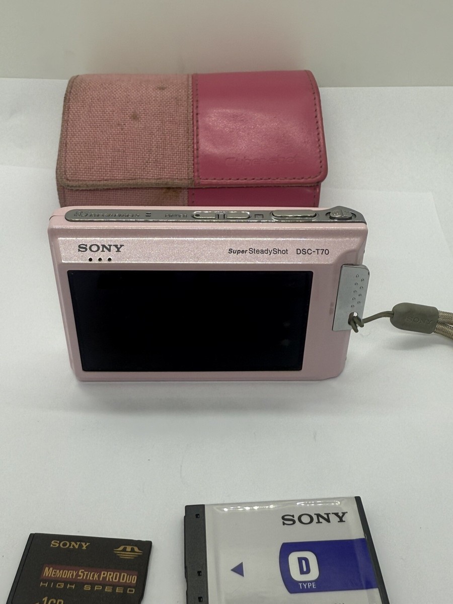 Sony Cyber Shot DSC-T70 Pink 8.1MP 3x Optical Zoom Digital