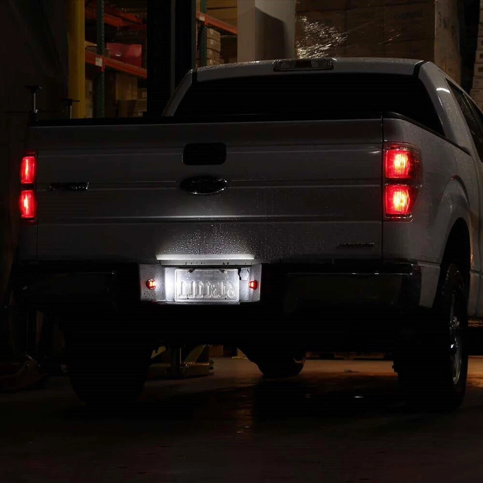 2x Lámpara de montaje trasera de luz de matrícula LED para Ford F150 F250 F350 1990-2014 Foto 3 de 4