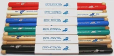 Pro-Corps DS2 Marching Snare Drum Stick in Natural Red White Blue Green or Black
