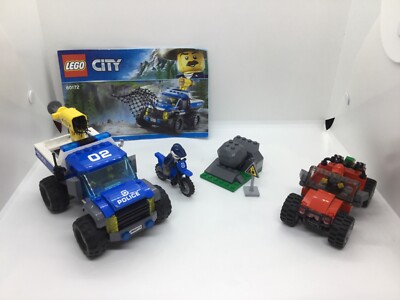 Lego City 60172 Dirt Road Pursuit With Minifigures- COMPLETE UK