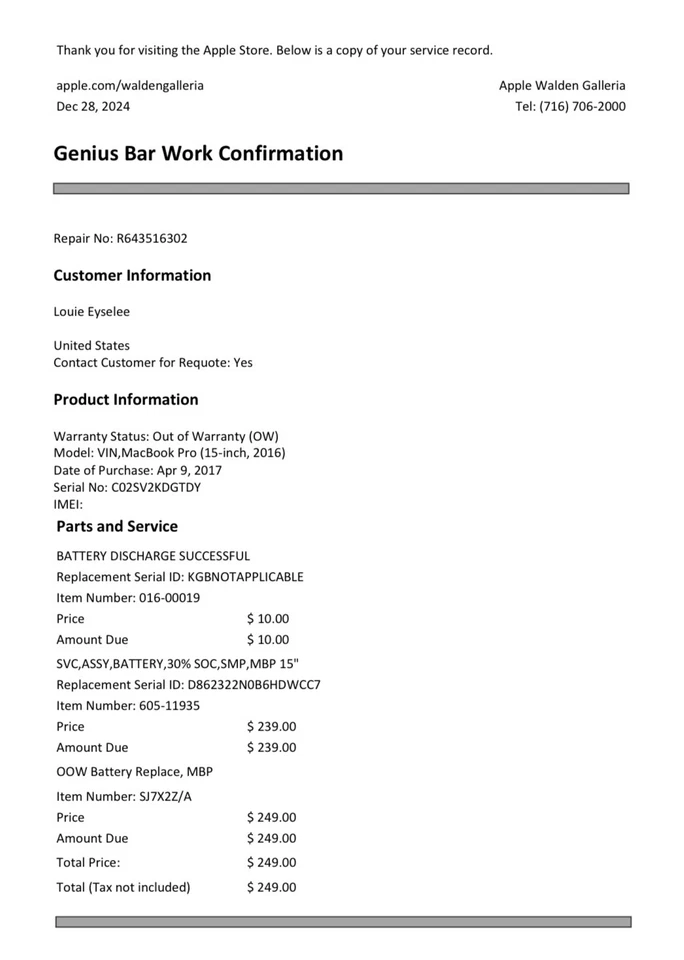 MacBook Pro 15 Zoll (Touchbar) 512GB “NEW Compounds - Bild 3 von 4