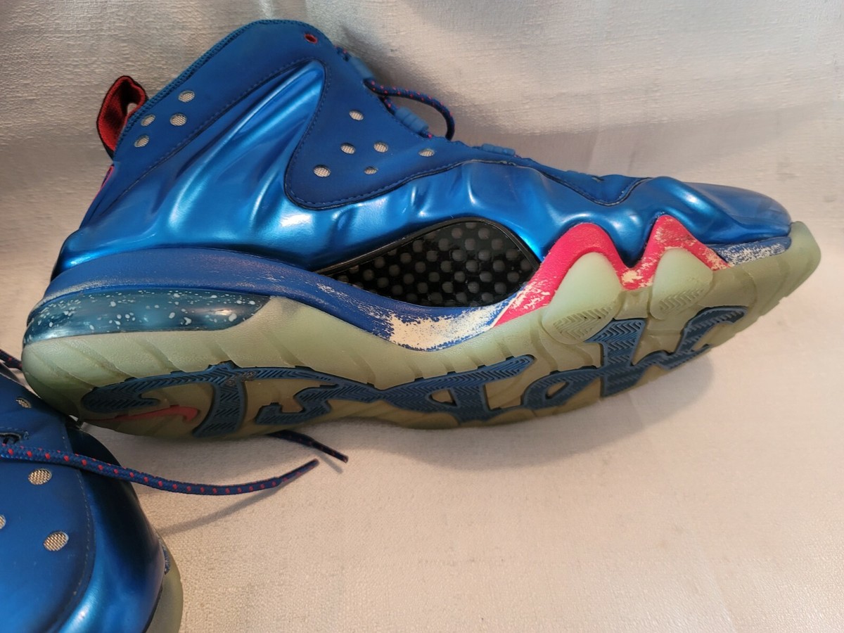 NIKE ポジット マックスシクサー 76ers シューズ バークレー ブルー CHARLES BARKLEY SIGNED NEW 76ERS NIKE POSITE MAX BASKETBALL
