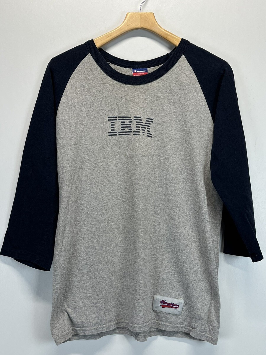 トップス 80s usa champion raglan parker college Vintage 90's IBM x CHAMPION Raglan Baseball T Shirt SZ M