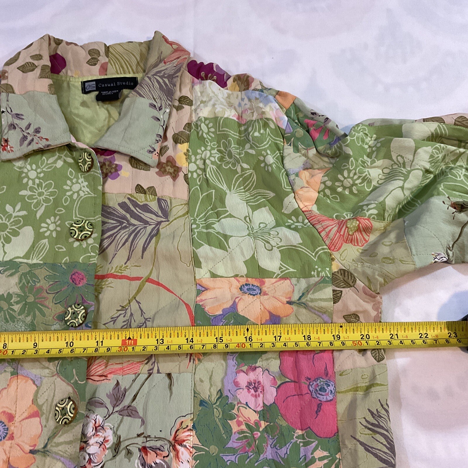 Casual Studio Women's Jacket Green Patchwork Colo… - image 7