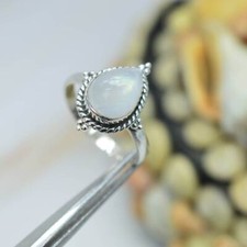 Rainbow Moonstone Gemstone Ring,925 Sterling Silver Ring,Gift,All Sizes 3 to 14