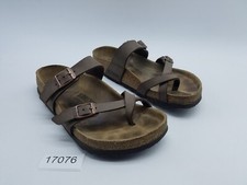Birkenstock Mayari Women's Size 6 EU 37 Hard Footbed Toe Loop Sandals Brown