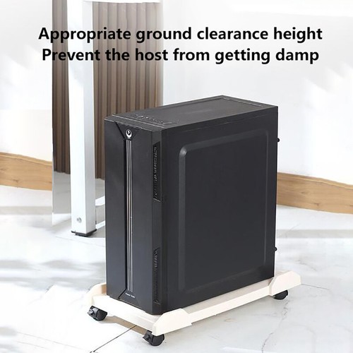 Computer Tower Stand Mobile CPU Stand Gaming PC Case With 4Caster Wheels Most PC - Afbeelding 6 van 19
