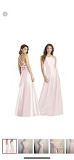 Alfred sung blush pink halter gown size 4