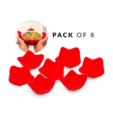 BUY 4  GET 4 FREE Microwave Bowl Holders for Hot Food - Heat Resistant Cozy