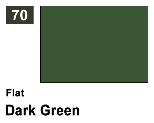 Vernice sintetica Flat 070 Dark Green (10 ml) G070 - mrhobby modellismo Vernice sintetica Flat 070 Dark Green (10 ml) G070 - mrhobby modellismo