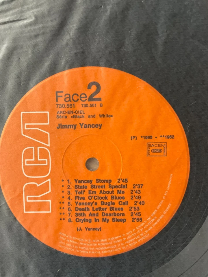 ALBERT AMMONS PETE JOHNSON JIMMY YANCEY BOOGIE WOOGIE MAN LP RCA FRANCE 1972 EX - Image 2 of 4