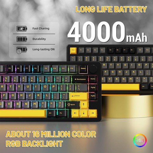 ATTACK SHARK X86 Tri-modes 75% Wireless Custom Aluminum Mechanical Keyboard - Picture 19 of 33