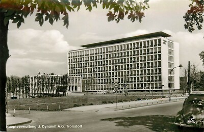 Hauptverwaltung d Dynamit A G Troisdorf GErmany RPPC Postcard