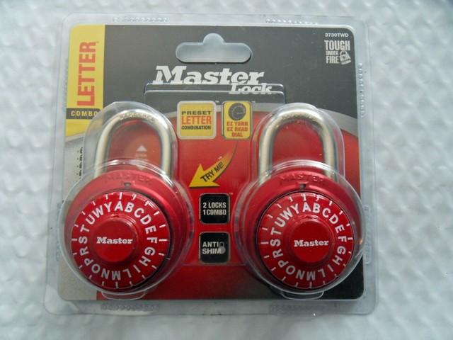 Master Lock 3730twd Letter Dial Combination Padlock 2 Pack Colors Will Vary For Sale Online Ebay
