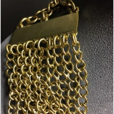 Chicos Mesh Chain Belt 36