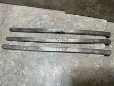 Vintage Bell Telephone System D Lead Seam Solder Bar 3 Full Bars Soldering 12"