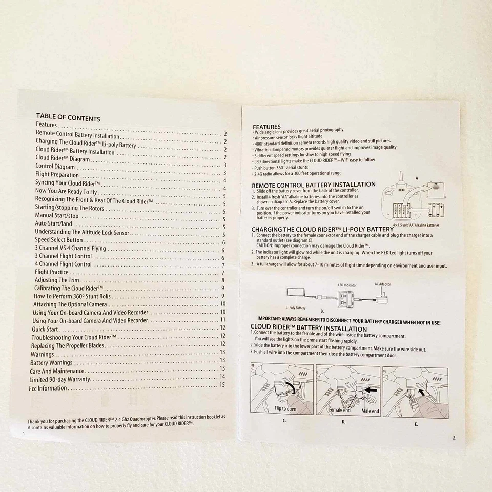 Propel Cloud Rider 2.4 GHz Quadrocopter with Camera - Image 3 of 4