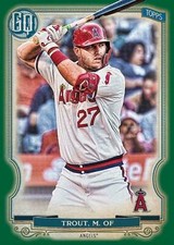 2020 Topps Gypsy Queen GREEN PARALLEL - U PICK FROM LIST COMPLETE YOUR SET