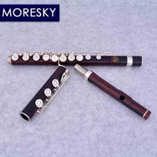 Rosewood Flute 17 Open Hole Silver Plated E Key Cocobolo Professional MFL-203