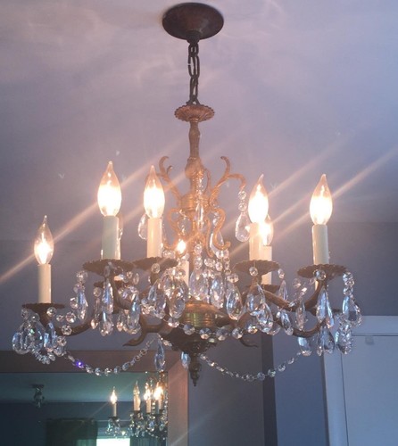 15Pcs Hanging Crystal Light Lamp High Quality Crystal Chandelier 48MM Gold Pin - Picture 5 of 6