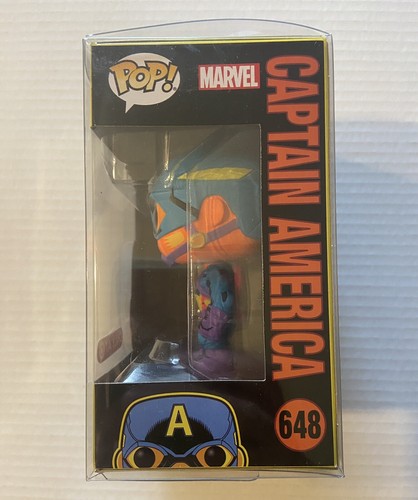 Figura exclusiva Funko Pop #648 Marvel CAPITÁN AMÉRICA BLACKLIGHT Target - Imagen 4 de 6