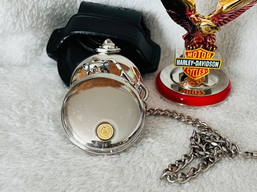 Franklin Mint Harley Davidson Motorrad Taschen Precision Uhren "Neu" Geschenk - Bild 9 von 13