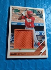 2019 Panini Donruss Rated Prospect Material Gold  Marco Luciano #RPM-ML RELIC