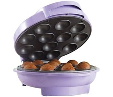Brentwood 1000W Non-Stick 12 Cake Pop Maker Purple TS-254 w Overheat Protection